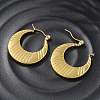 304 Stainless Steel Hoop Earrings for Women EJEW-L296-042G-3