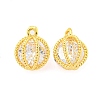 Brass Pave Cubic Zirconia Pendants KK-M286-17G-1