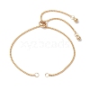 2Pcs 2 Colors Brass Slider Bracelet Makings AJEW-JB01253-2