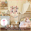 10Pcs Polyester Hairpin Hair Clip Holder Storage Organizer Hanging Ribbon HJEW-FG00050-5