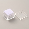 Square Transparent Plastic Loose Diamond Box CON-WH0084-52A-2