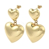 Brass Stud Earrings EJEW-R162-12A-G-1