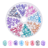 Opaque Baking Paint Glass Beads Strands EGLA-PH0001-21-1