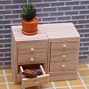 Wooden Opening Bedside Table Miniature Ornaments PW-WGB4DBF-01-4