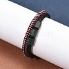 Braided Leather Multi-strand Bracelets BJEW-Z081-15EB-3