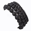 4Pcs Round Natural Lava Rock Beads Stretch Bracelets BJEW-JB10965-5