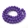 Synthetic Lava Rock Beads Strands X-G-S277-8mm-06-2