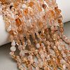 Heated Natural Citrine Beads Strands G-D108-A03-03-1