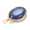 Natural Lapis Lazuli Pendants X-PALLOY-JF00467-04-2