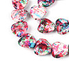 Spray Painted Synthetic Turquoise Beads Strands G-N352-28A-04-3