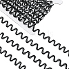 24.5~25 yards Two Tone Polyester Wave Lace Trim Ribbon OCOR-GF0004-35A-1