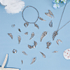 110Pcs 22 Styles Tibetan Style Alloy Pendants FIND-DC0005-79-5