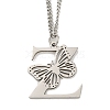 201 Stainless Steel Necklaces NJEW-Q336-01Z-P-1