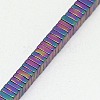 Electroplate Non-magnetic Synthetic Hematite Heishi Beads Strands G-J171B-3x3mm-M-4