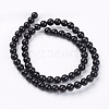 Natural Black Onyx Beads Strands X-G-H1567-6MM-2