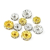 240Pcs 8 Styles Iron & Brass Rhinestone Spacer Beads FIND-FS0001-34-4