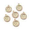 Brass Micro Pave Clear Cubic Zirconia Charms KK-WH0050-14G-1