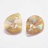 Faceted Glass Rhinestone Pendants RGLA-F053-C-223PS-2