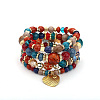 Boho Style Wood Beaded Stretch Bracelet Sets for Women WGE3C3B-23-1