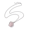 Non-Tarnish 3Pcs 3 Styles 304 Stainless Steel Macrame Pouch Necklace Makings NJEW-JN04901-02-3