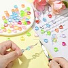 280Pcs 7 Colors Eco-Friendly Transparent Acrylic Beads TACR-CJ0001-58-5