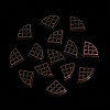 Luminous Resin Imitation Chocolate Decoden Cabochons RESI-K036-28F-02-4