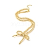 Brass Beaded Necklaces NJEW-K271-01G-02-1