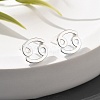 S925 Sterling Silver Stud Earrings EJEW-K303-01S-04-3