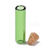 Tube Glass Cork Bottles Ornament AJEW-O032-04D-3