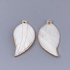 Electroplate Freshwater Shell Pendants SHEL-S274-56-2