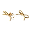 Ion Plating(IP) 304 Stainless Steel Bowknot Stud Earrings EJEW-H007-04G-2