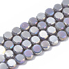 Electroplate Glass Beads Strands EGLA-Q125-002-2