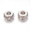 Alloy Rhinestone European Beads MPDL-I001-A01P-2