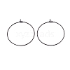 24Pcs 4 Size 316L Surgical Stainless Steel Hoop Earring Findings X1-STAS-ZZ0001-03EB-4