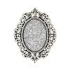 Vintage Adjustable Iron Finger Ring Components Alloy Cabochon Bezel Settings LS-X-PALLOY-Q300-09AS-NR-3