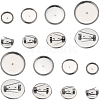 SUNNYCLUE 40Pcs 4 Size 304 Stainless Steel Brooch Cabochon Settings STAS-SC0007-63-1