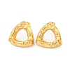 Triangle 304 Stainless Steel Ear Studs EJEW-L290-005G-1