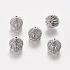 Brass Cubic Zirconia Beads LS-ZIRC-F001-183B-P-1
