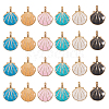 Alloy Enamel Pendants ENAM-CJ0001-34-8