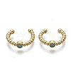 Brass Cuff Earrings EJEW-S208-001-2