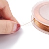 Round Copper Wire for Jewelry Making CWIR-WH0001-0.25mm-02-3