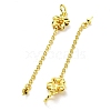 Flower Rack Plating Brass Cup Peg Bails KK-F864-01G-2