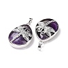 Natural Amethyst Pendants G-G900-01P-06-3