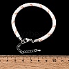 Braided Round Polyester Cord Bracelet Makings FB-CBAEDA0-01P-26-3