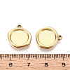 304 Stainless Steel Pendant Cabochon Settings X-STAS-T067-70B-G-3