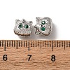 Brass Micro Pave Cubic Zirconia Beads KK-C253-10P-3