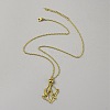 304 Stainless Steel Braided Adjusting Chain Macrame Pouch Empty Stone Holder for Pendant Necklaces Making NJEW-WH0025-01A-G-1