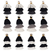 12Pcs 3 Styles Polycotton(Polyester Cotton) Tassel Pendant Decorations FIND-TA0009-05-2