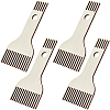 4Pcs Plywood Wooden Yarn Comb TOOL-CY0001-04-1