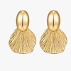 Brass Dangle Stud Earrings FS-WGF18BB-02-1